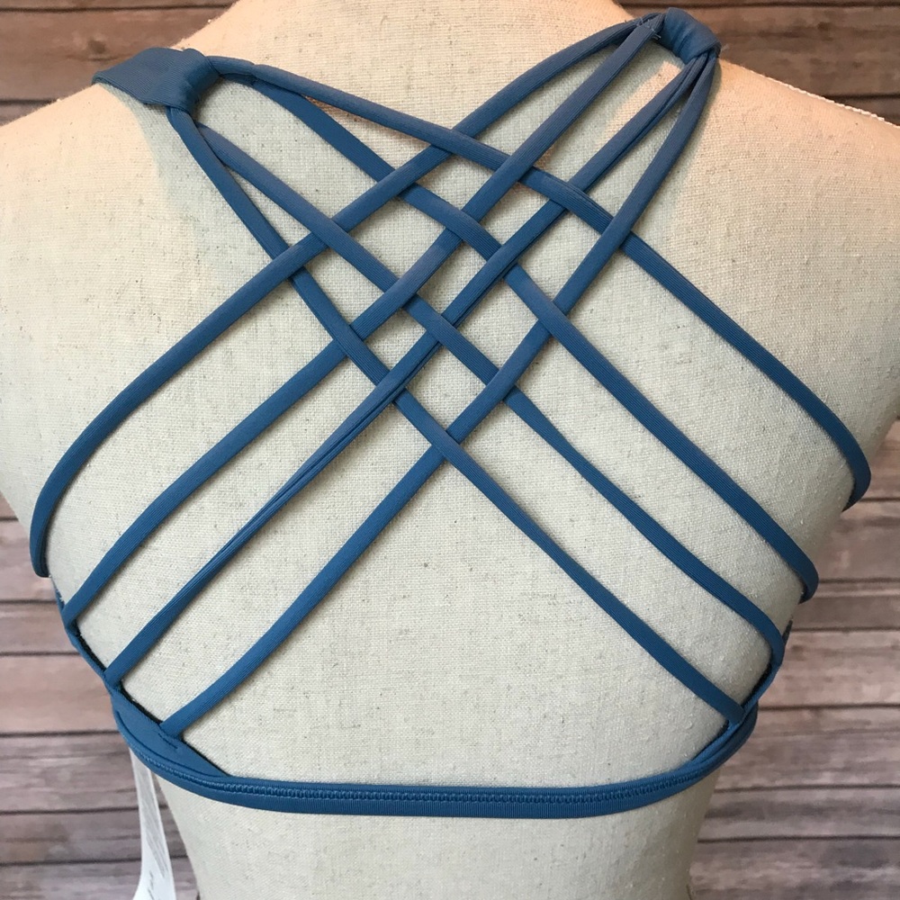 NWT ILLN LULULEMON FREE TO BE BRA WILD BLUE - Picture 5 of 7